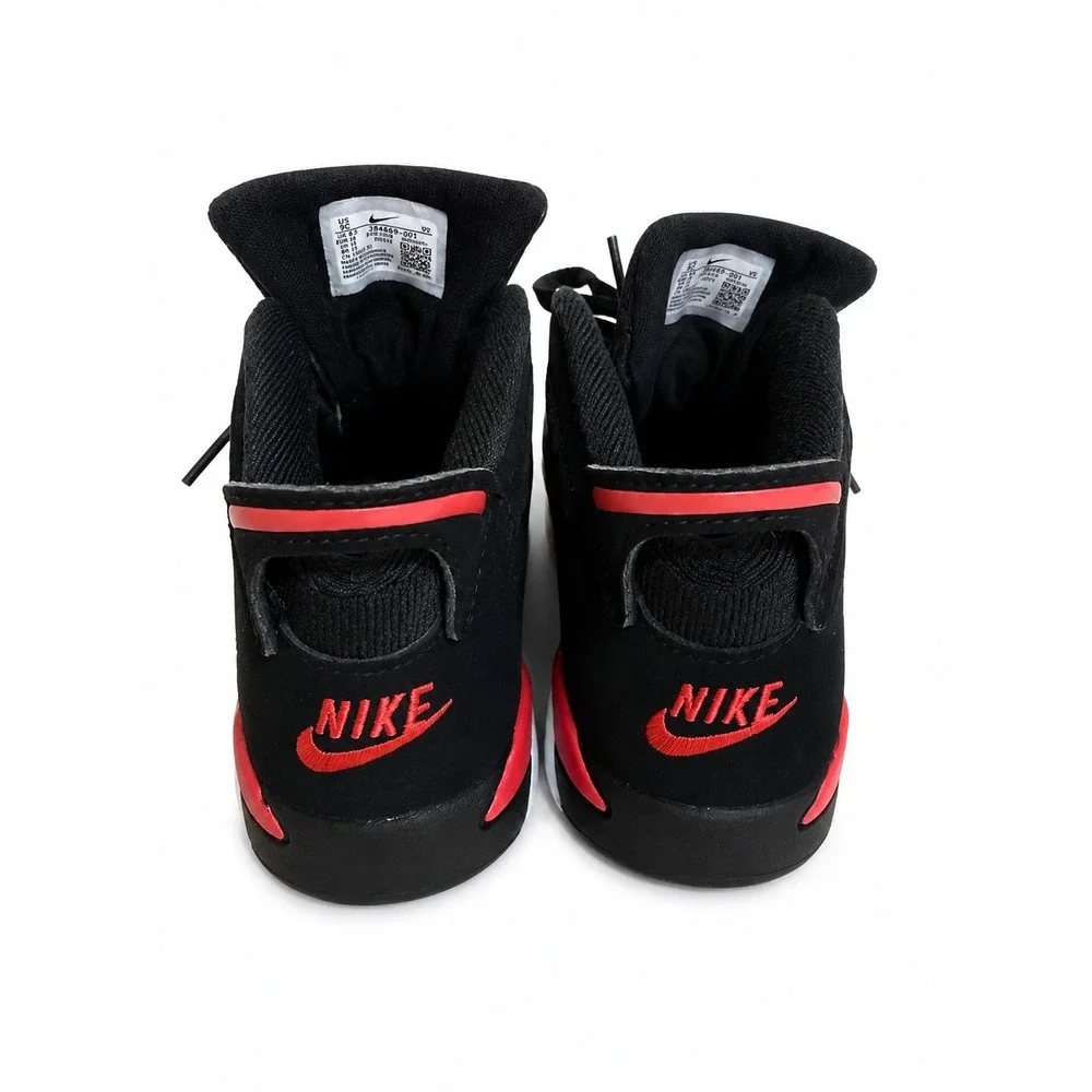 Jordan 6 Retro Infrared Salesman Black Light Crimson Toddler Sneakers 9C